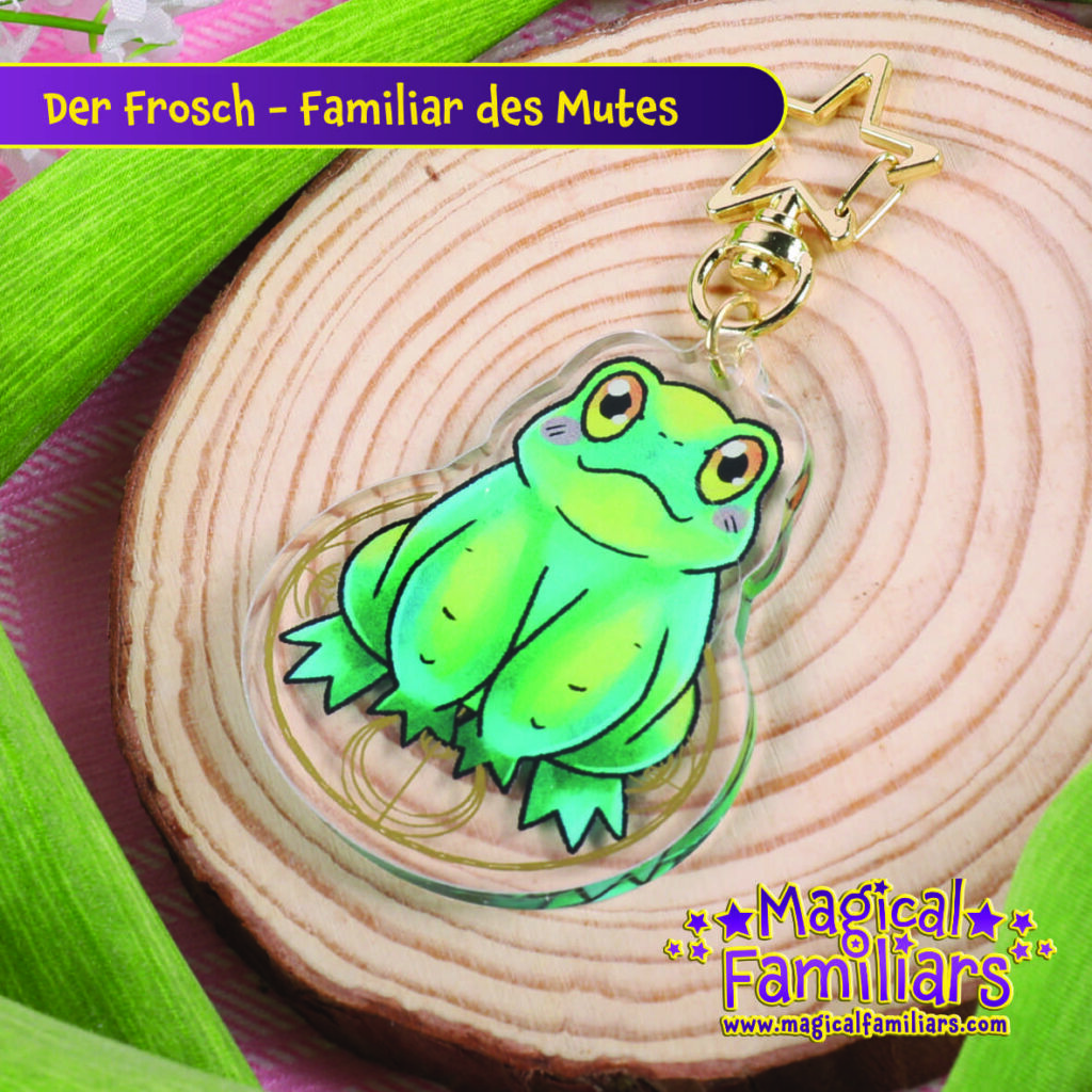 Schlüsselanhänger: Frosch - Familiar des Mutes