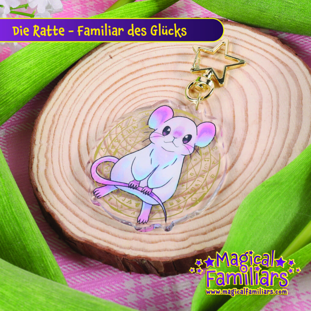 Schlüsselanhänger: Ratte - Familiar des Glücks